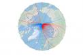 World Magnetic Model North Pole View NOAA